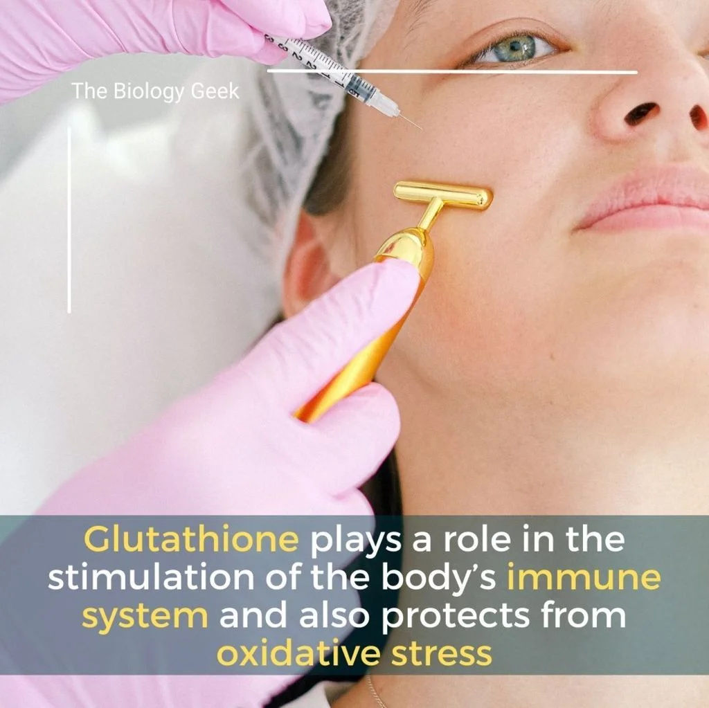 Glutathione for skin whitening injection